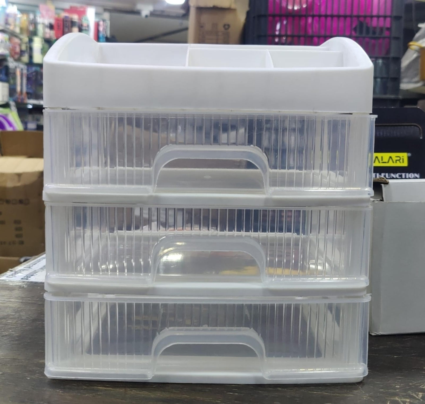 3 layer Multifunction Makeup Organizer