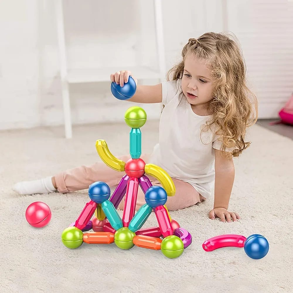 kids 😁 (Magnetic Sticks Building