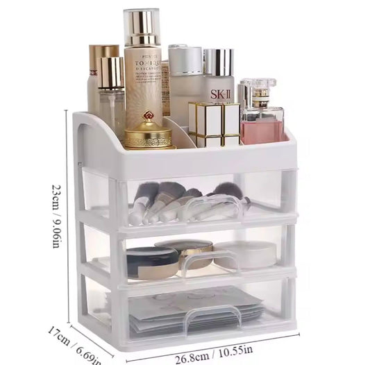 3 layer Multifunction Makeup Organizer